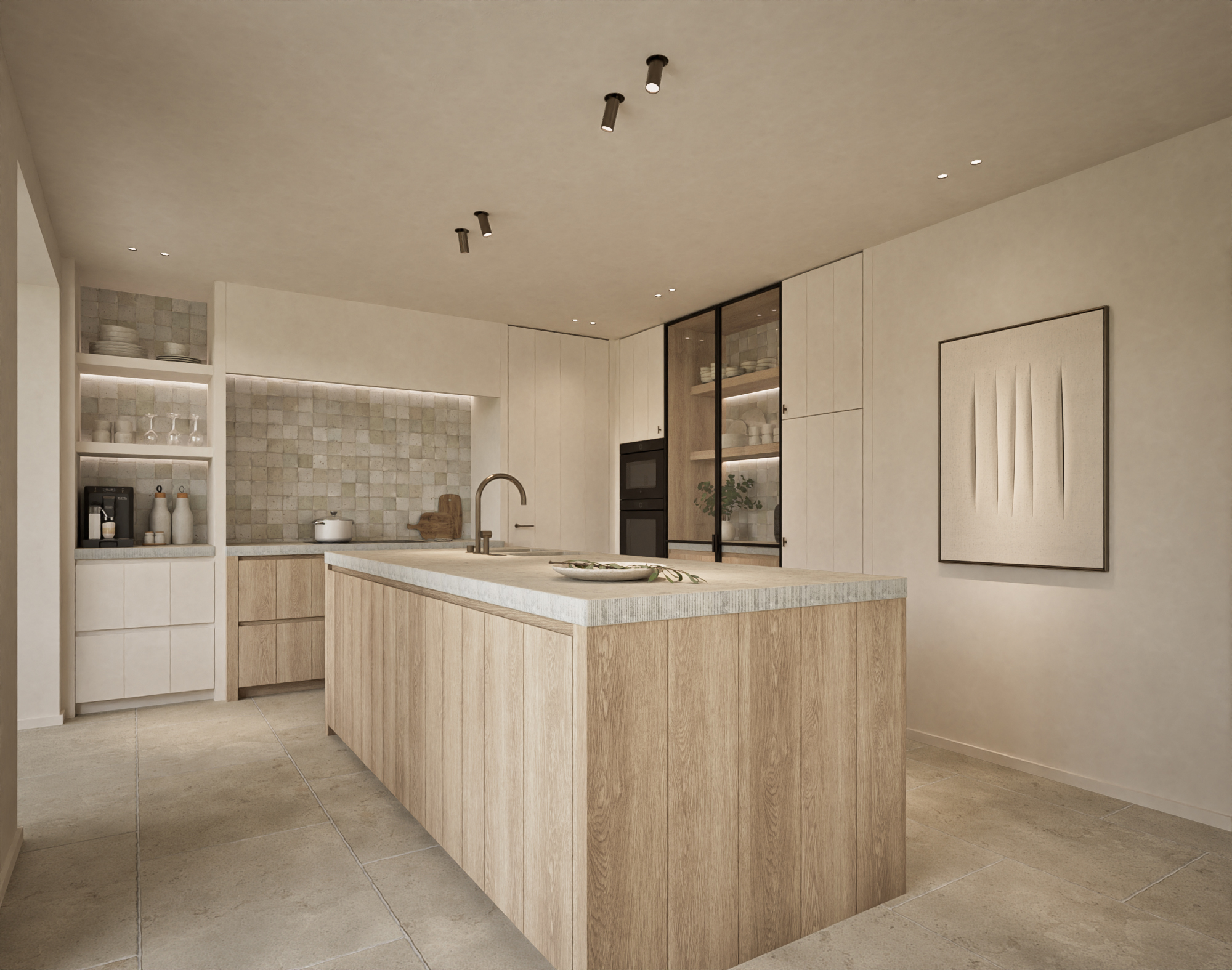 Landelijk interieur